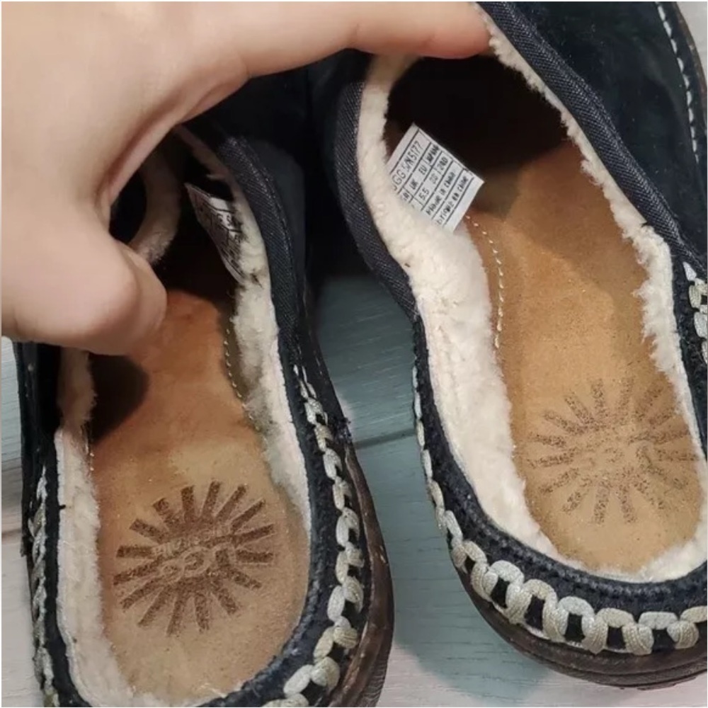 Ugg Australia Women Kohala Shearling SlippeComfort 5177 Leather Mules shoes sz 6 - Picture 3 of 9